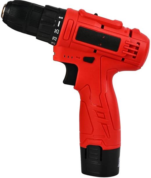 XDLB Multi-Purpose 12V Cordless Drill Machine | Keyless Chuck & Double Battery Pack Ergonomic 12V Cordless Drill | Dual Speed | Ideal for Carpentry & Metal Work Drywall Screw Gun