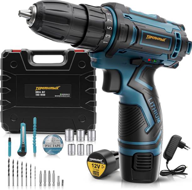 Tomahawk TDS-9150 Cordless Drill/Screwdriver Kit Drywall Screw Gun