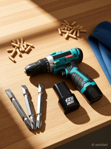 XDLB WS4810 10 mm Cordless Screw Gun with 3 Pcs Ph +- Drill bit set SGN05 Reverse Forward and Torque Adjustment System SD58tr Plastic Compact Screwdriver Cum Drill SGN Machine with PH+- Drill Bit set (Variant color)05 Screw Gun (Cordless Screw Driver) Collated Screw Gun