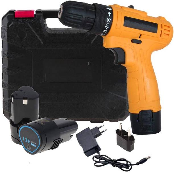 XDLB PRECIOUS Multi-Function Cordless Drill Machine | Torque setting | LED Light Guided |Keyless Chuck | Reverse Forward Motion MultiColor Collated Screw Gun