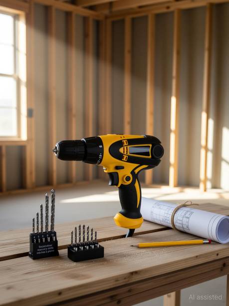 XDLB SGN COMBO 102 10 mm Chuck 350W/750 RPM Corded Drill/Screwdriver with 2 Set Variant Bit sets, 10PCS Magnetic Ph2 +-, 5 RCC Wall bits Variable Speed and Torque Setting Color as per stock Drywall Screw Gun