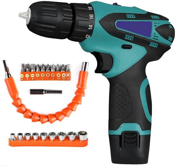 XDLB 12 Volt Battery-Powered Screw_Gun with Flexible Drill Bit Extension Kit Collated Screw Gun