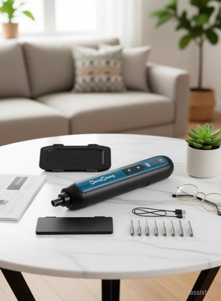 MTREX DongCheng 4V Cordless Screwdriver, 2000mAh Battery Powered TYPE C POINT Power & Hand Tool Kit