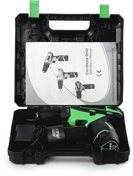XDLB classic Multi-Function Cordless Drill Machine l Torque setting | LED Light Guided |Keyless Chuck | Reverse Forward Motion MultiColor Collated Screw Gun