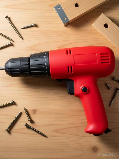 Rising Electronics Heavy Duty (230V-50Hz) (350 watt) (0-750RPM) (10MM Chuck Size) Electric Screwdriver with Left and Right Rotation Mode Variable Speed on Wood, Wal,l Metal Professional Heavy Duty High Quality Electric Screw Driver Collated Screw Gun
