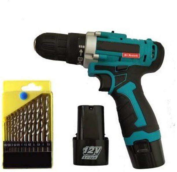 SWF Heavy duty Cordless screwdriver drill 12V with 13pcs bit set Collated Screw Gun