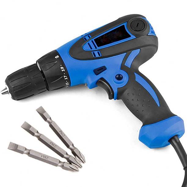XDLB High Performance Corded Screw Gun with LED Light Robust Corded Screw Gun – Fast and Precise Screwdriver Tool Collated Screw Gun