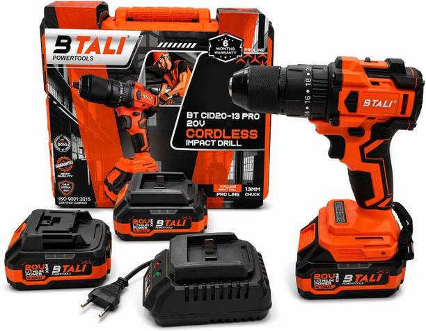 BTALI CORDLESS BRUSHLESS IMPACT DRILL 60NM TORQUE 20V / 4.0AH LI-ION BATTERY & CHARGER BT CID20-13 PRO Drywall Screw Gun