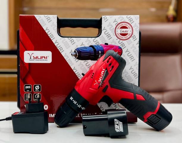 Shiv Enterprise YR 1080 CORDLESS IMPACT DRILL 12V MAX LI-ION BATTERY,35NM HIGH TORQUE& CHRGER Collated Screw Gun