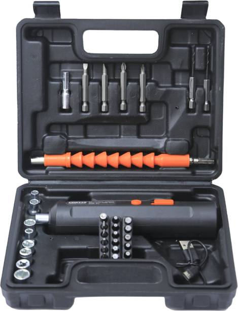 BAWALY 7.2V Cordless Electric Screwdriver 47 PCS Tool Kit with Rechargeable 1300mAh सूक्ष्मता स्क्रूड्राइवर सेट