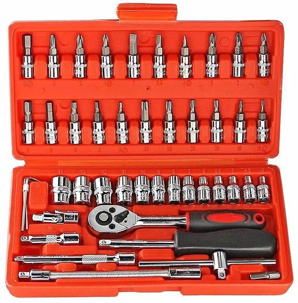 VRTREND hand tool 46Pcs Ratchet Screwdriver Kit Tool Organizer Hand Tool Kit