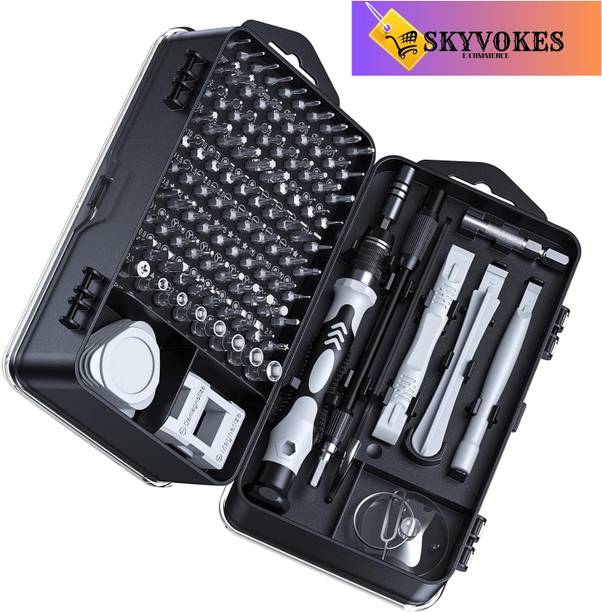 SKYVOKES Electronics Repair Tool Kit 115 in 1 Magnetic Screwdriver Set with Carry Case Combination Screwdriver Set