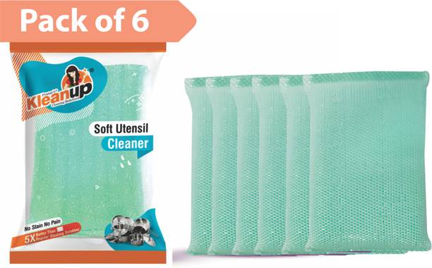 Pranay's Kleanup Super Foam Scrub Pad Rib for | Kitchen Utensils Glass | Tough & Long-Lasting Scrub Pad, Scrub Sponge