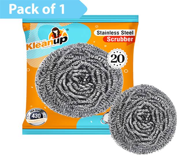 Pranay's Kleanup Stainless Steel Scrubber-Utensil Cleaning Scrub Pad for Dish Cleaning Pack Of 1 Stainless Steel Scrub, Scrub Pad