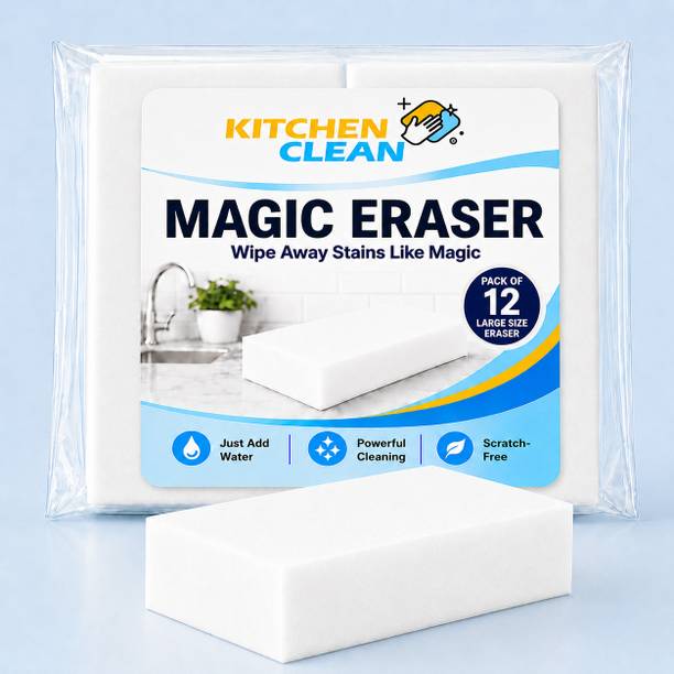 KITCHEN CLEAN Magic Eraser Sponge for Stain, Wall Pencil Marks and Lime Scale Remover Scrub Sponge
