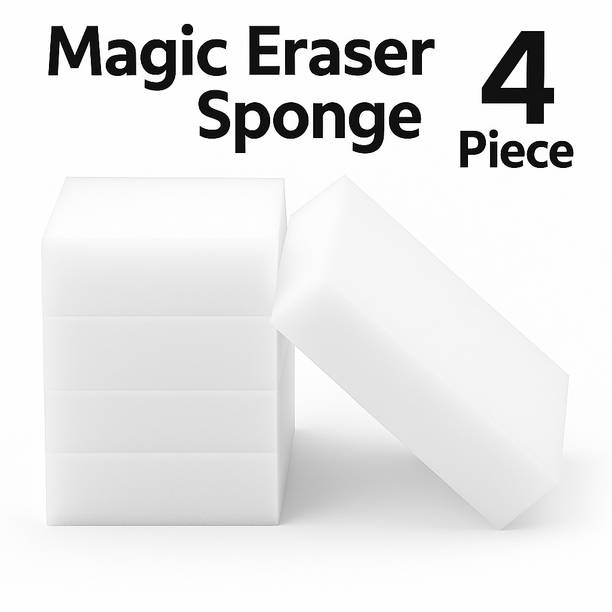 VAXIMEL ENTERPRISE Magic Eraser Cleaning Sponge (Pack of 4) Scrub Sponge