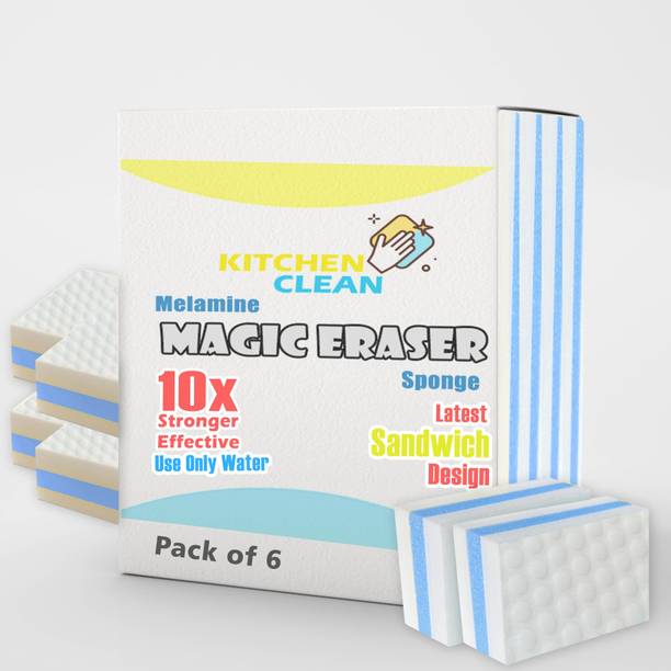 Kitchen clean Premium Magic Eraser Sponge Sandwich Design for Multi Purpose Kitchen Cleaning Scrub Sponge