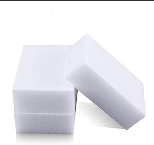 ShopiMoz Pack Of 3 Pcs Multipurpose Magic Eraser Sponge Kitchen Cleaner Scrub Pad Scrub Sponge