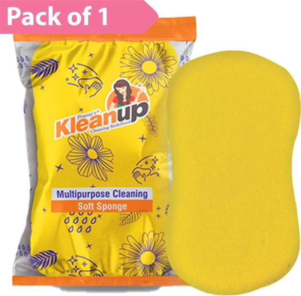 Pranay's Kleanup Multipurpose Soft Sponge Scrub Pad for Utensils Dishes Kitchen Cleaning PackOf 1 Scrub Pad, Scrub Sponge