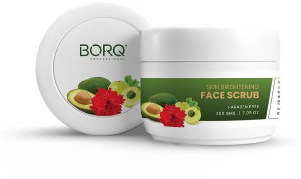 BORQ Skin Brightening Face & Body Scrub Exfoliating Glow Dead Skin Removal Scrub