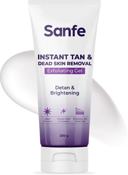 Sanfe Instant Tan & Dead Skin Removal Exfoliating Gel | Visibly Removes Tan Scrub