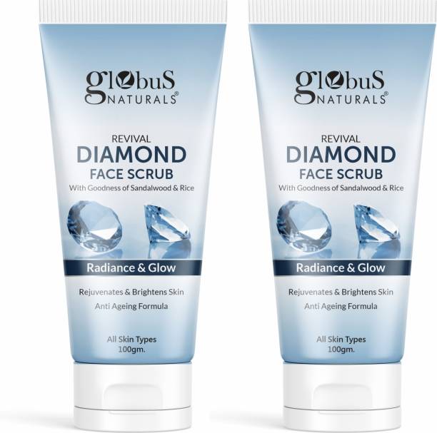 Globus Naturals Revival Diamond Face Scrub, Suitable For All Skin Types, 100 mg Scrub