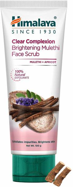 HIMALAYA CLEAR COMPLETE BRIGHTENING MULETHI FACE SCRUB 100G Scrub