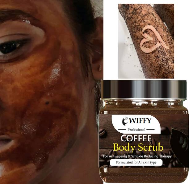Wiffy Natural Exfoliating Coffee Scrub for All Skin Types Scrub