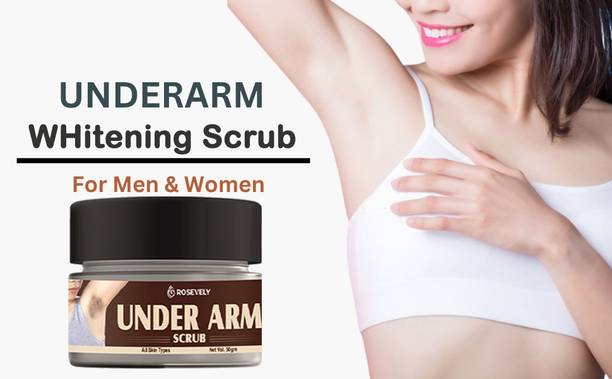 Rosevely Under Arm Scrub For Whitening/Dark Spot Removal Body Scrub For All Skin T  Scrub