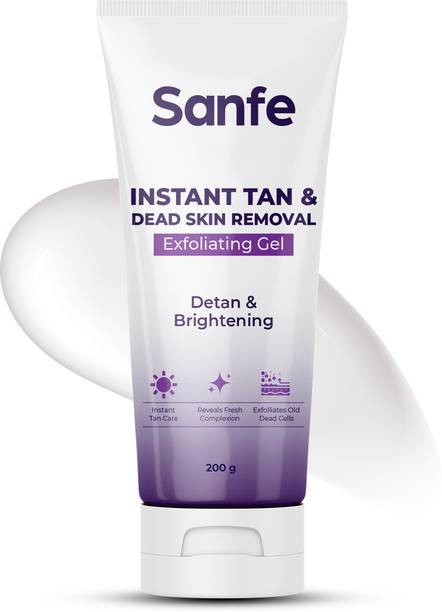 Sanfe Instant Tan & Dead Skin Removal Exfoliating Gel Visibly Removes Tan Dirt Scrub