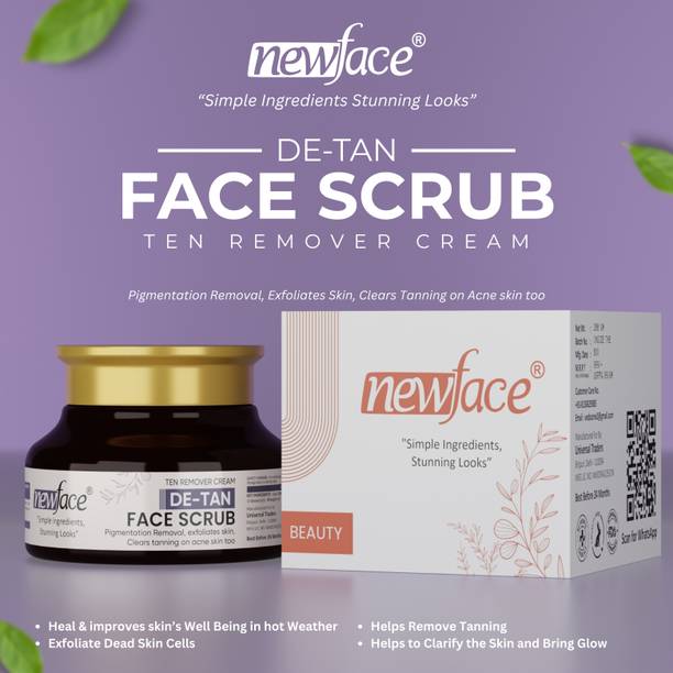 New Face D-TAN Face Scrub To Remove Blackheads/ Tan Scrub