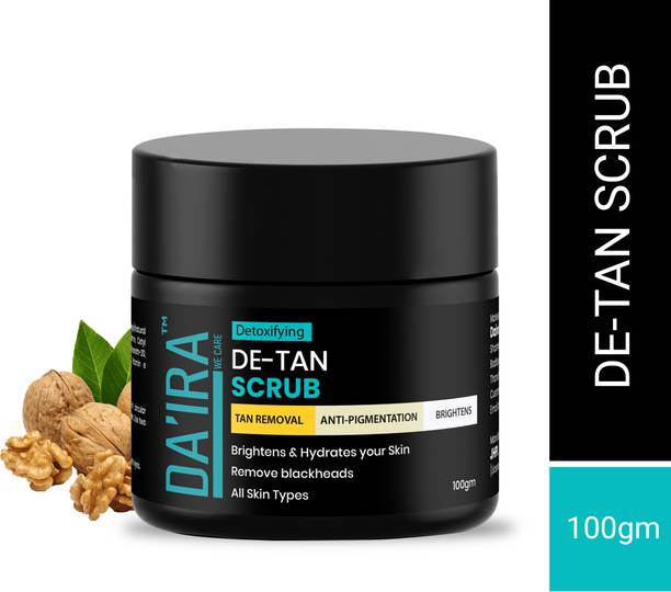 daira De-Tan & Dead Skin Removal Face Scrub (100g),Exfoliating & Brightening  Scrub