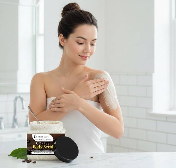 sheny soft Coffee Body Scrub for Bright, Smooth & Healthy Looking Skin Scrub