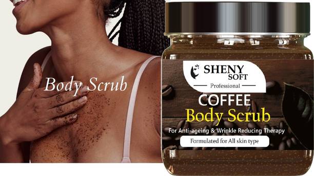 sheny soft Coffee Body Scrub for Exfoliation, Tan Removal & Skin Nourishment Scrub