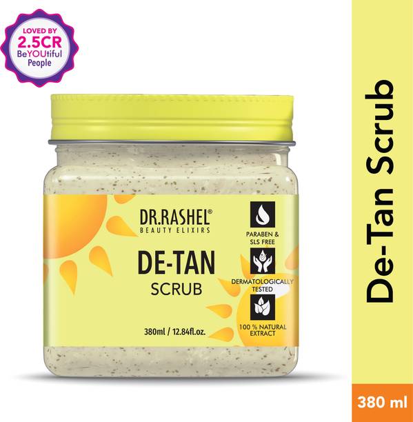 DR.RASHEL De-Tan Scrub For Face & Body with Walnut & Clove Extract|Exfoliating  Scrub