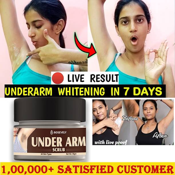 Rosevely Under Arm Scrub For Whitening/Dark Spot Removal Body  Scrub