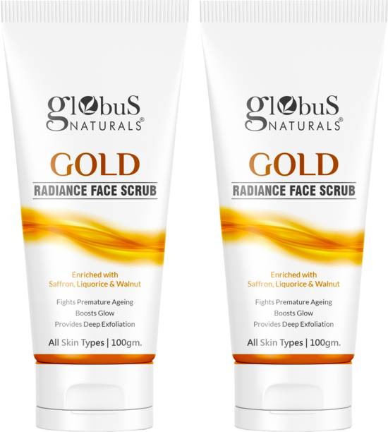 Globus Naturals Gold Radiance Anti Ageing & Brightening Face  Scrub