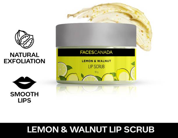 FACES CANADA Lemon & Walnut Lip Scrub | Instantly Smooth Lips Scrub