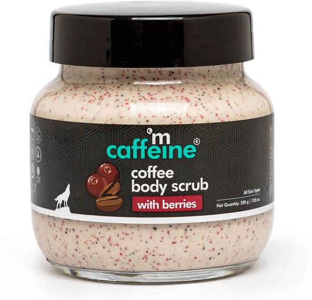 मेकैफैन Creamy Coffee Body Scrub with Berries | Moisturizes, Removes Tan & Dry Skin स्क्रब