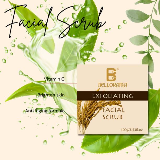BELLOKAIRA Rice Face Scrub For nourish and renew your skin Scrub