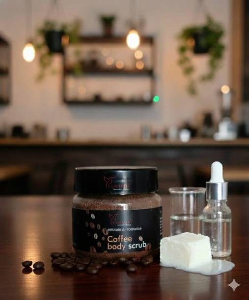 YAJNAMAY Coffee Body Scrub for Exfoliation & Moisturizing | Tan Removal Scrub