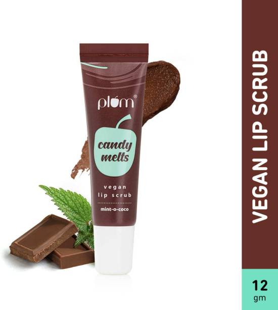 Plum Candy Melts Vegan Lip Scrub | Mint-o-coco | Heals Dry, Chapped Lips Scrub