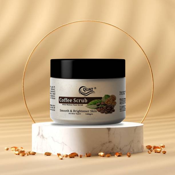 QUAT Coffee Face Scrub Deep Exfoliating Tan Removal for All Skin Women Men Scrub