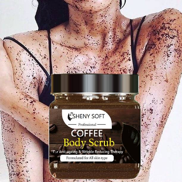 sheny soft coffee body scrub women Natural Coffee Body Scrub for Soft, Fresh Scrub