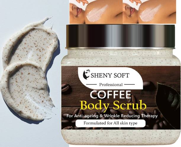 sheny soft Coffee Body Scrub with Skin Loving Ingredients – Glow & Care Scrub