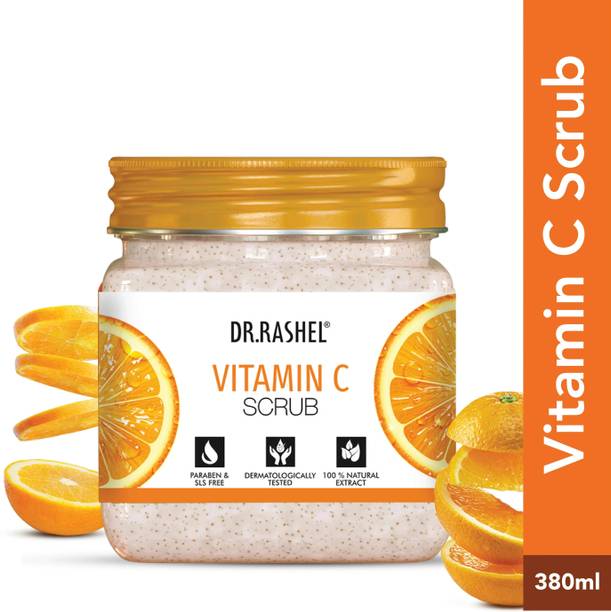 DR.RASHEL Vitamin C Scrub For Face & Body with Vitamin C Extracts | Radiance & Skin Care Scrub