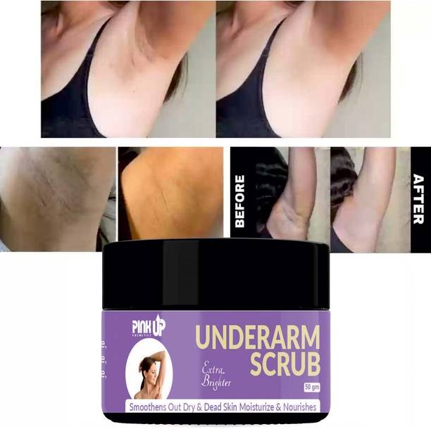 pinkup Dark Underarm Lightening Cream|Dark Spots Corrector Cream| Bikini Area Whitening Scrub