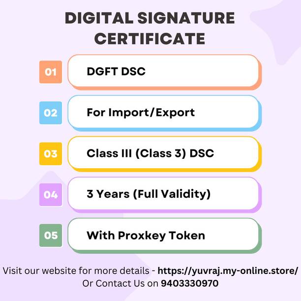 Pantasign DGFT DSC (3 Year Validity) DSCDGFT3Y15