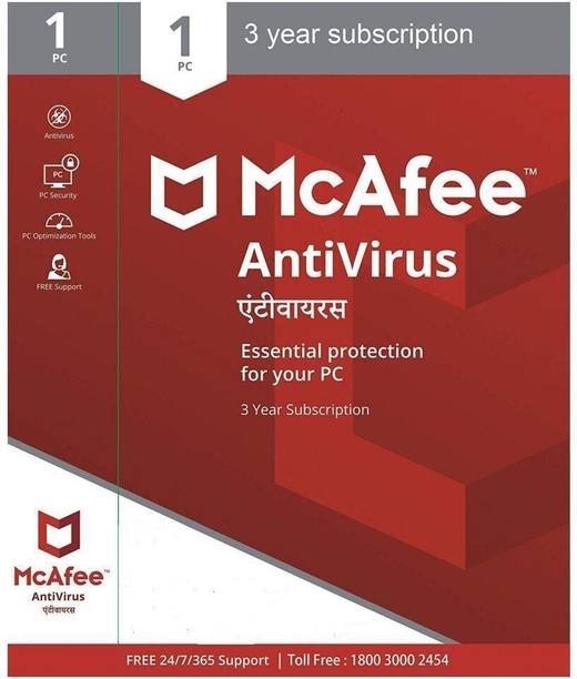 McAfee Anti-virus 1 User 3 Years (Renewal)
