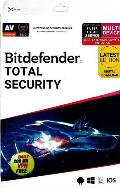 QUICK HEAL Total Security 3 User 1 Year